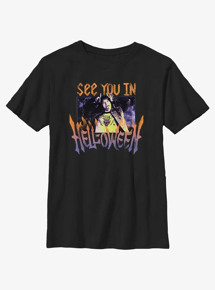 Stranger Things Eddie Munson See You Helloween Youth T-Shirt