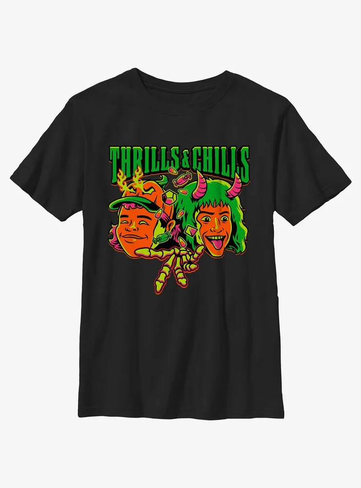 Stranger Things Thrills & Chills Dustin and Eddie Youth T-Shirt