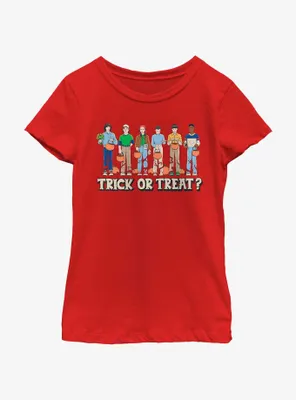 Stranger Things Trick Or Treat Crew Youth Girls T-Shirt