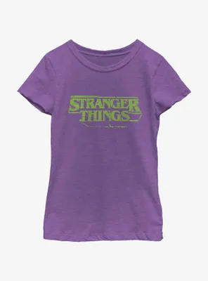 Stranger Things Destructive Logo Youth Girls T-Shirt