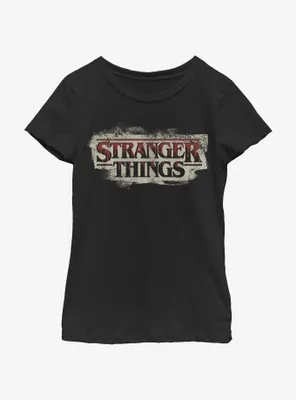 Stranger Things Drippy Blood Logo Youth Girls T-Shirt