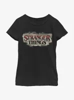 Stranger Things Drippy Blood Logo Youth Girls T-Shirt