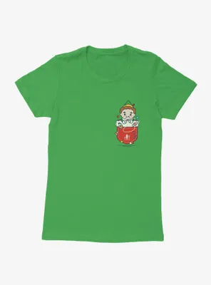 Elf Faux Pocket Buddy Womens T-Shirt