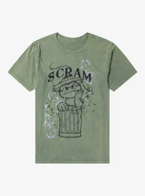 Sesame Street Oscar The Grouch Boyfriend Fit Girls T-Shirt
