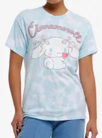 Cinnamoroll Ribbon Glitter Tie-Dye Boyfriend Fit Girls T-Shirt