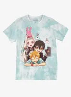 Toilet-Bound Hanako-Kun Characters Stack Tie-Dye Boyfriend Fit Girls T-Shirt