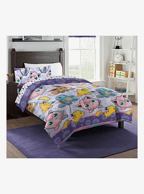 Pokemon Friendly Battle Twin Bed In Bag Set