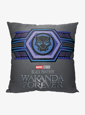 Marvel Black Panther Emblem Printed Throw Pillow