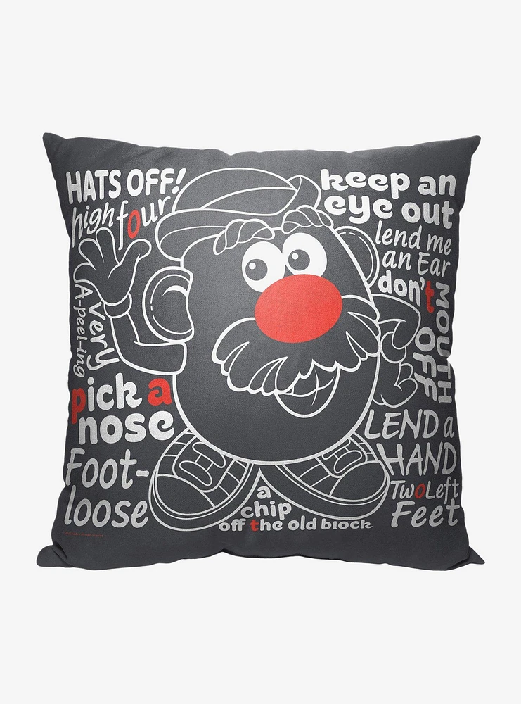 Disney Pixar Toy Story Mr Potato Head Phrases Printed Throw Pillow