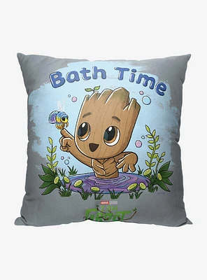 Marvel I Am Groot Bath Time Printed Throw Pillow
