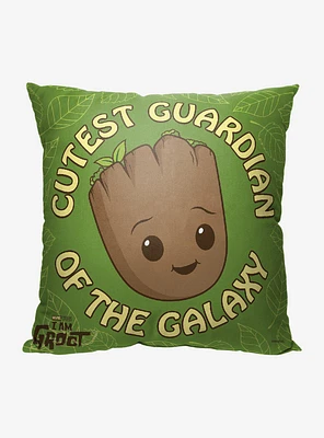 Marvel I Am Groot Cutest In The Galaxy Printed Throw Pillow