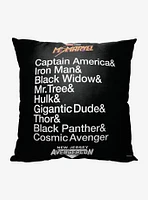 Marvel Ms Marvel Avengercon Printed Throw Pillow