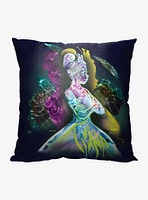 Disney100 The Princess And The Frog Neon Tiana Printed Throw Pillow