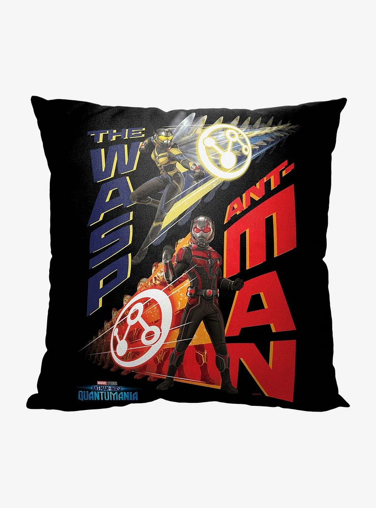 Marvel Ant Man Quantumania Team Up Printed Throw Pillow