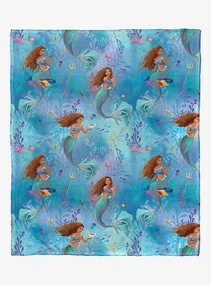 Disney The Little Mermaid Ocean Adventures Silk Touch Throw