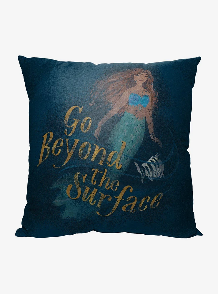 Disney The Little Mermaid Beyond The Surface Printed Throw Pillow