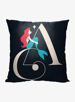 Disney The Little Mermaid A For Ariel Printed Throw Pillow