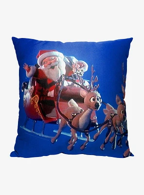 Year Without A Santa Claus Here Comes Santa Printed Throw Pillow