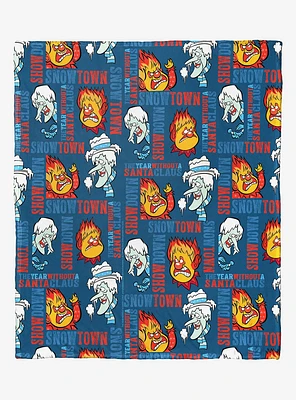 The Year Without A Santa Claus Snowtown Showdown Silk Touch Throw