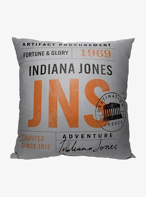 Disney Indiana Jones Dial Of Destiny JNS Printed Throw Pillow