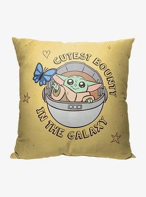 Star Wars The Mandalorian Cutest Bounty Printed Pillow