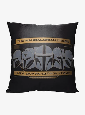 Star Wars The Mandalorian Mandalorian Creed Printed Pillow