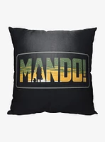 Star Wars The Mandalorian Mando Printed Pillow