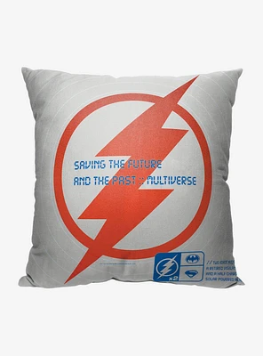 DC The Flash Saving The Past And Future Printed Pillow