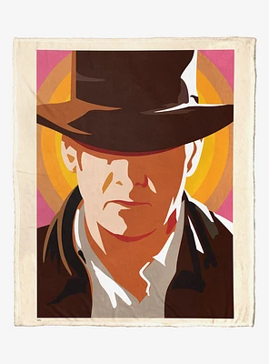 Disney Indiana Jones Dial Of Destiny Pop Art Indy Silk Touch Throw