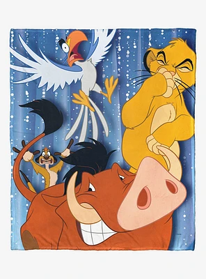 Disney100 The Lion King Embarrassed Pumba Silk Touch Throw Blanket