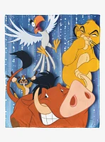 Disney100 The Lion King Embarrassed Pumba Silk Touch Throw Blanket