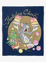 Tom And Jerry Holiday Cheer And Mischief Silk Touch Throw