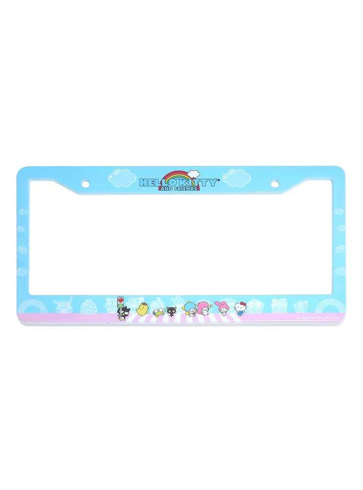 Hello Kitty And Friends Crosswalk License Plate Frame