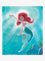 Disney The Little Mermaid Classic Underwater Rays Silk Touch Throw Blanket