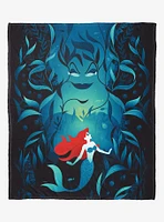 Disney The Little Mermaid Classic Ariel And Ursula Silk Touch Throw Blanket