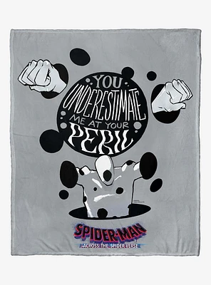 Marvel Spider-Man Across The Spiderverse At Your Peril Silk Touch Throw Blanket