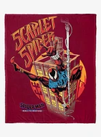 Marvel Spider-Man Across The Spiderverse Scarlet Spider Silk Touch Throw Blanket