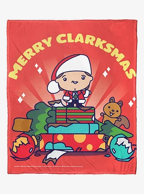 National Lampoon's Christmas Vacation Merry Clarkmas Cartoon Silk Touch Throw Blanket