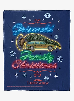 National Lampoon's Christmas Vacation Griswold Family Vacation Neon Silk Touch Throw Blanket
