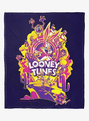 WB 100 Looney Tunes Whats Up Doc Multi Silk Touch Throw