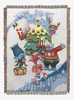 Trolls Holiday Time Woven Tapestry