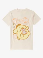 Pompompurin Toast Boyfriend Fit Girls T-Shirt