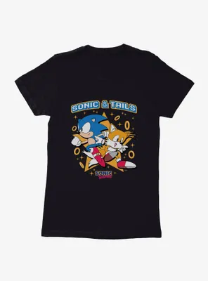 Sonic The Hedgehog And Tails Rings Womens T-Shirt