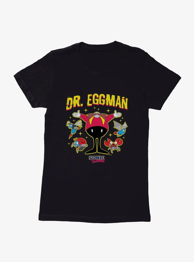 Sonic The Hedgehog Dr. Eggman Villain Womens T-Shirt