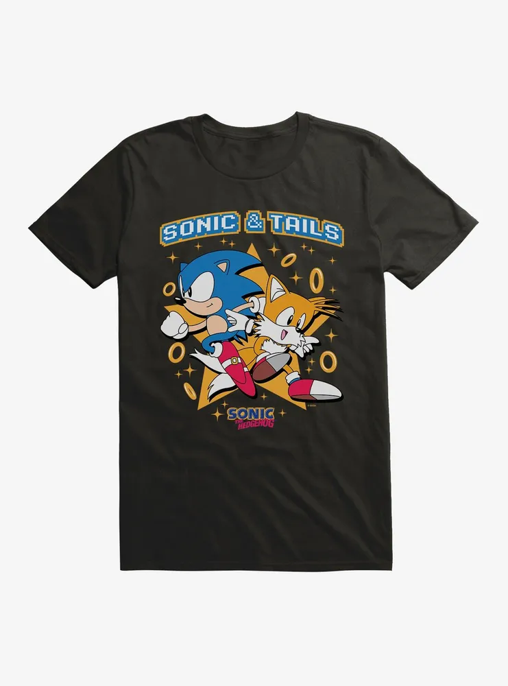 Sonic The Hedgehog And Tails Rings T-Shirt
