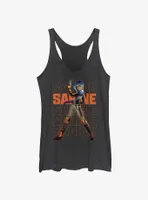 Star Wars: Forces of Destiny Sabine Text Stack Womens Tank Top