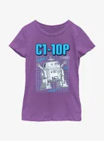 Star Wars: Forces of Destiny Chopper Schematics Girls Youth T-Shirt