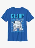 Star Wars: Forces of Destiny Chopper Schematics Youth T-Shirt