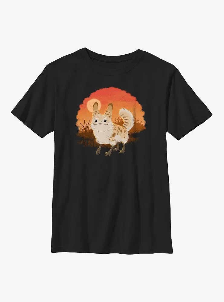 Star Wars Ahsoka Fluffy Loth-Cat Sunset Youth T-Shirt