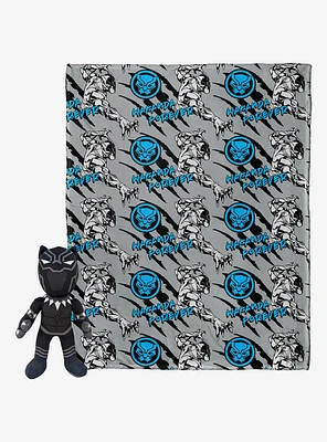 Marvel Black Panther Panther Claws Silk Touch Throw With Hugger
